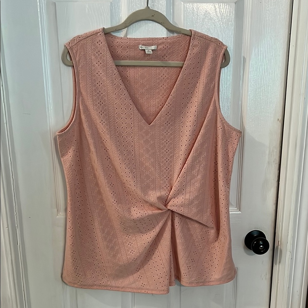 Pink Sleeveless Top